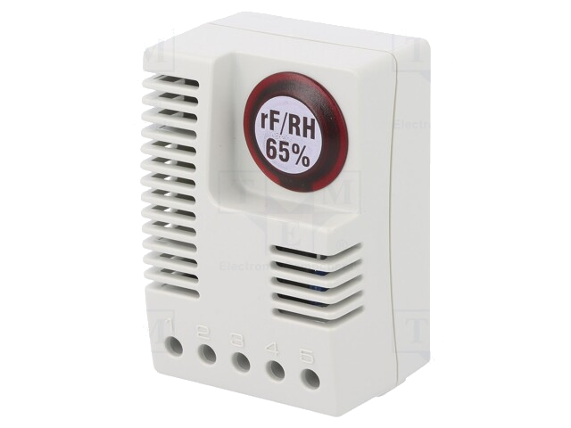 Sensor: hygrostaat; 65÷65%RH; Uvoed: 230VAC; OUT: SPDT; 0÷60°C; IP20 Sensor: hygrostaat; 65÷65%RH; Uvoed: 230VAC; OUT: SPDT; 0÷60°C; IP20